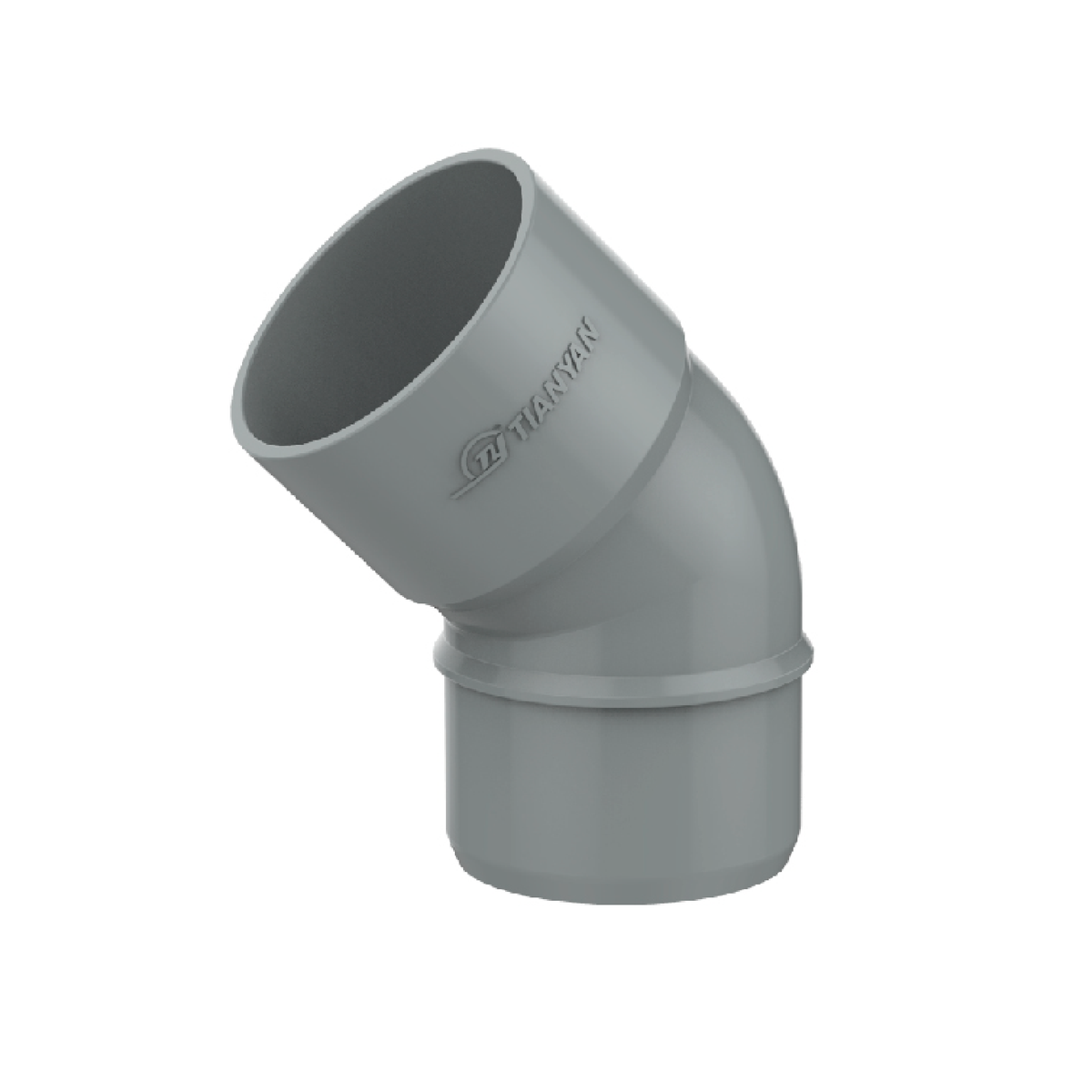 Codo Sanitario 45° Gris Fitt - 40 MM