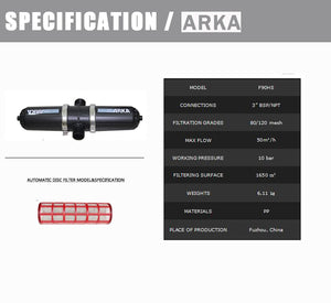 Filtro de discos ARKA tipo H para riego por goteo imagen 6
