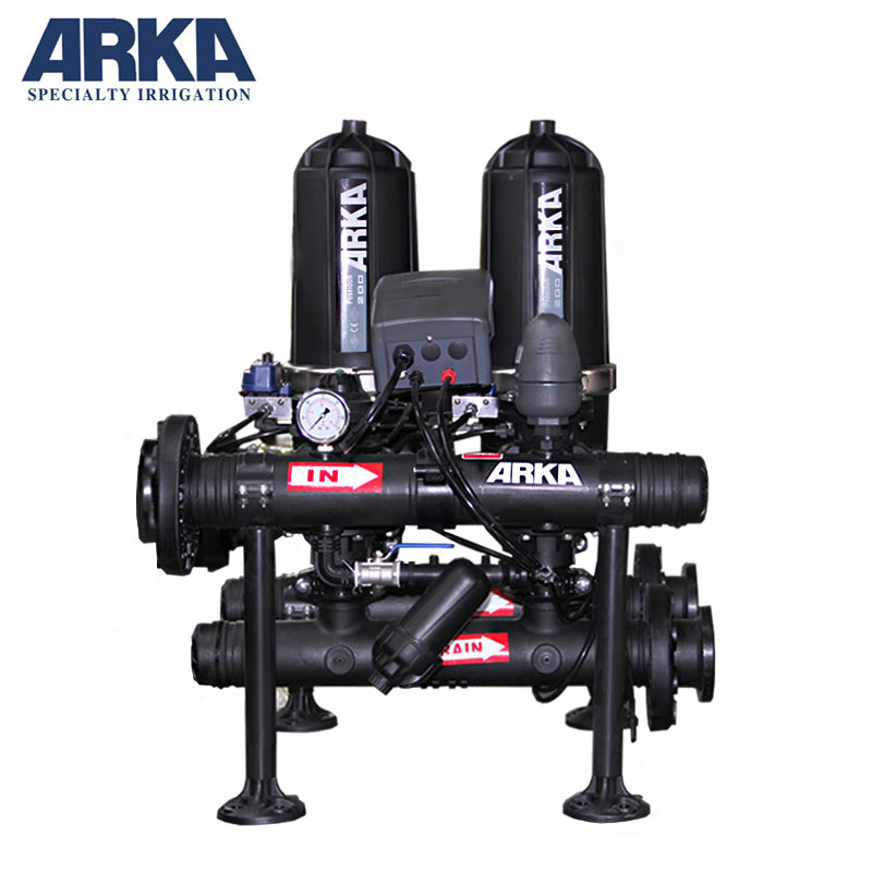 Sistema de filtración de discos ARKA tipo T de retrolavado 2 unidades 2"