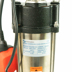 Bomba Sumergibles para Aguas Sucias ProPumps - VS1100 - 1.5 HP / 380V - CABLE 10M