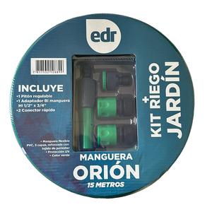 KIT Piton con Manguera Orion - KIT 1/2" VERDE - ROLLO 20 M
