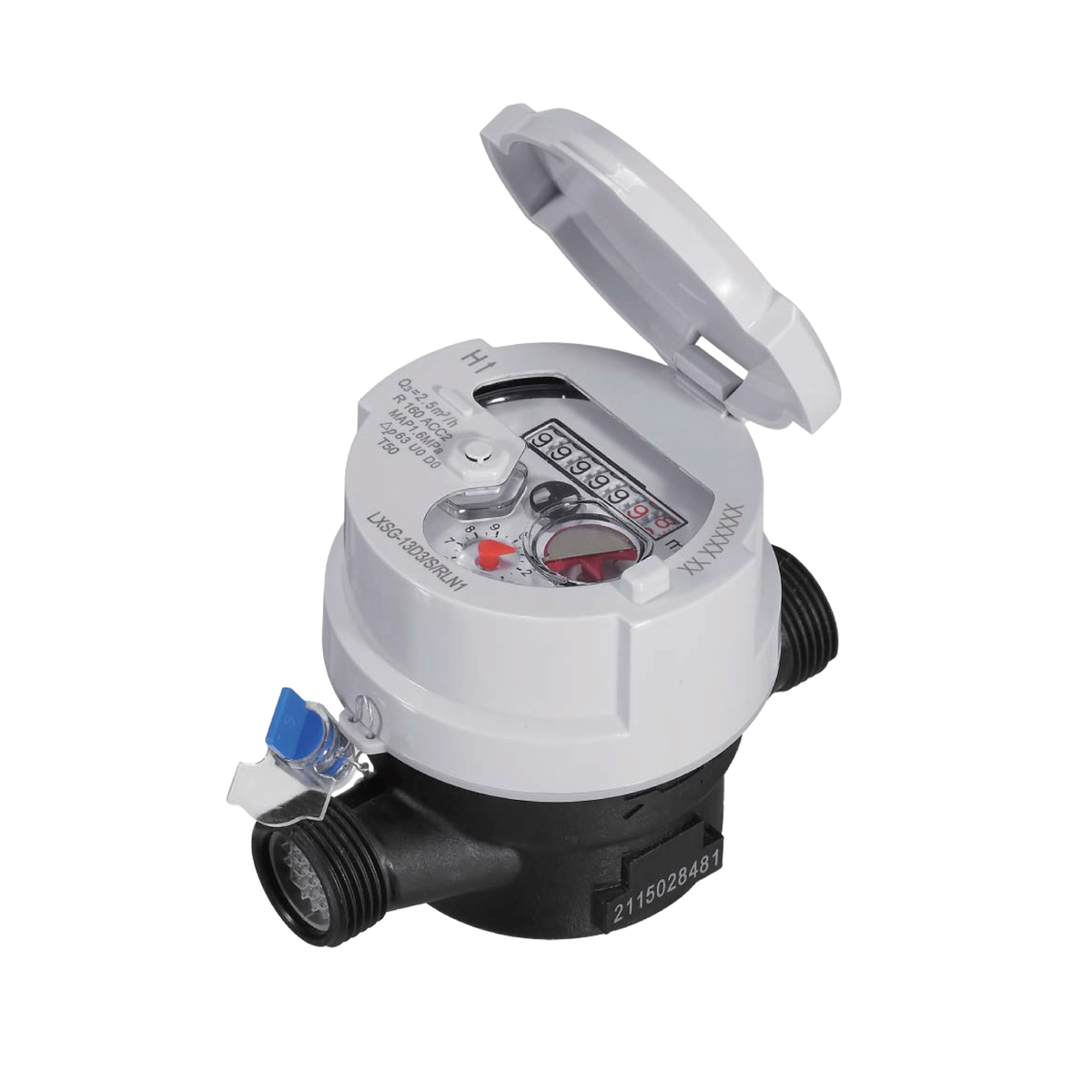 Medidor Domiciliario EDrop - MEDIDOR DOM 1/2" COMPOSIT CHORRO UNICO R160 - ROSCA DIF