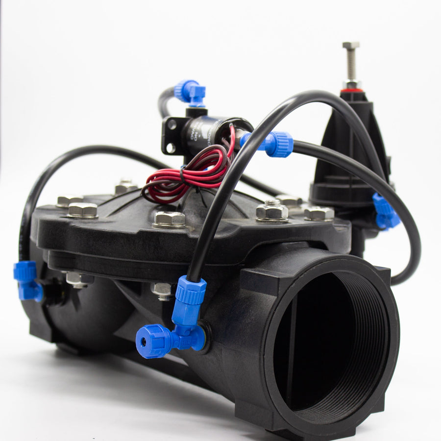 Válvula 24V Reductora con Tomas Manométricas HTV - VALV 24V NYLON 1 1/2" 3V REDUCTORA - TOMA MAN - HTV