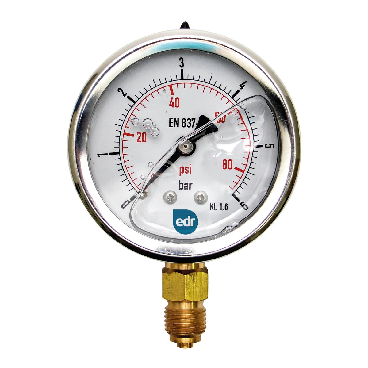 Manómetro Glicerina 63MM - 0 - 2,5 BAR