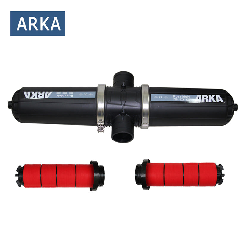 Filtro de discos ARKA tipo H cuerpo largo para riego por goteo 3"
