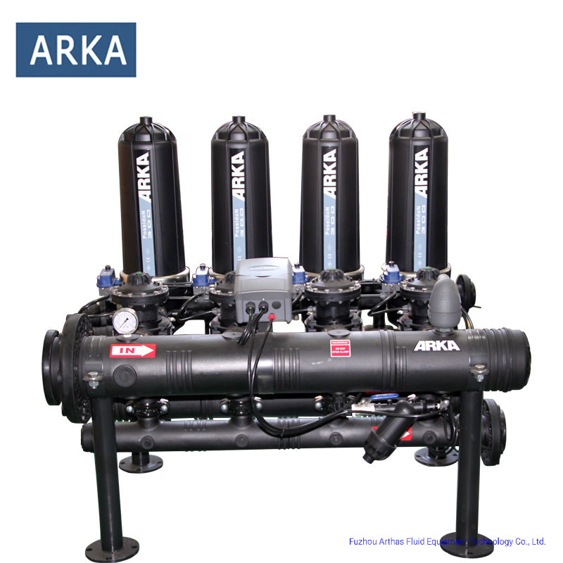 Sistema de filtración de discos ARKA tipo T autolimpiante 4 unidades 3"