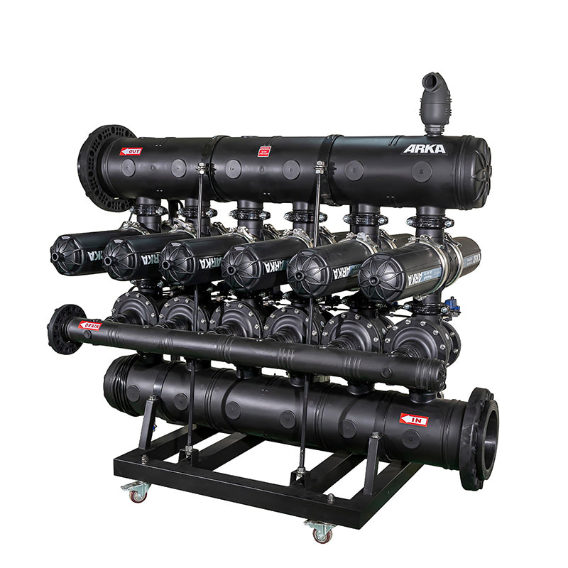 Sistema de filtración de discos ARKA tipo H automático 6 unidades 4" 4"
