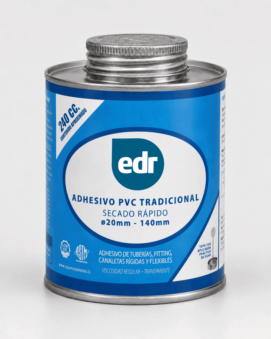 Adhesivo PVC EDR Tradicional EDrop - ADHESIVO PVC EDR TRADICIONAL NORMAL 240CC