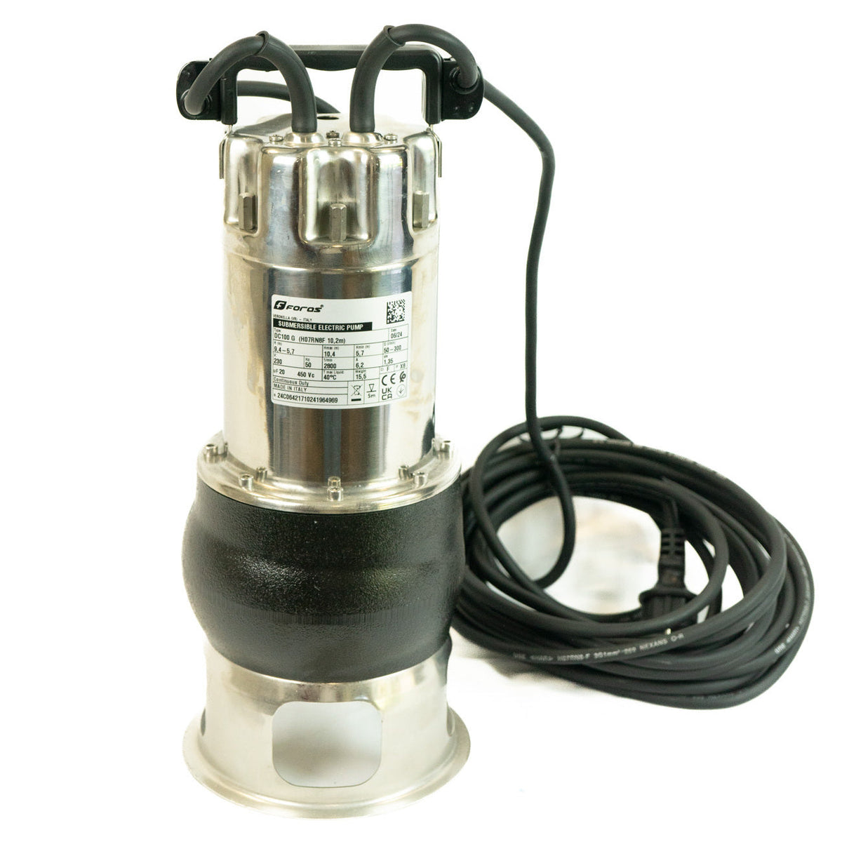 Bomba Sumergible DC Foras - DC100G - 1.8 HP/220V