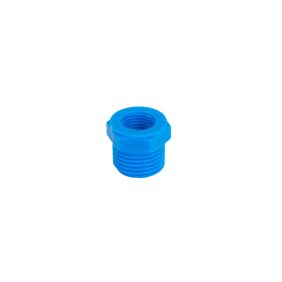 Adaptador Manometro PP He-hi - HE 1/2" x HI 1/4" - PP AZUL