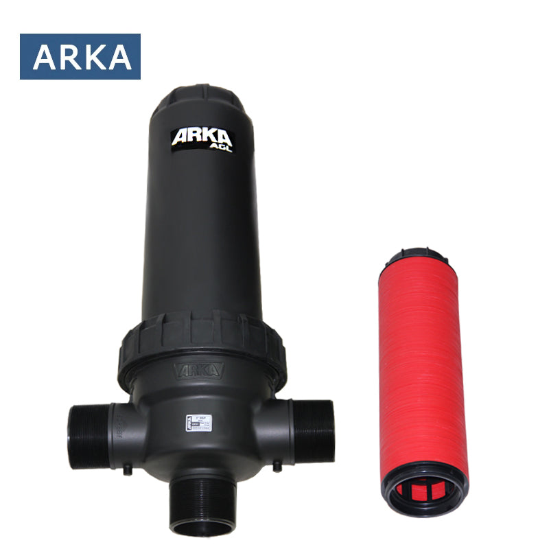 Filtro de discos ARKA tipo T para riego por goteo para jardín 3" 3"