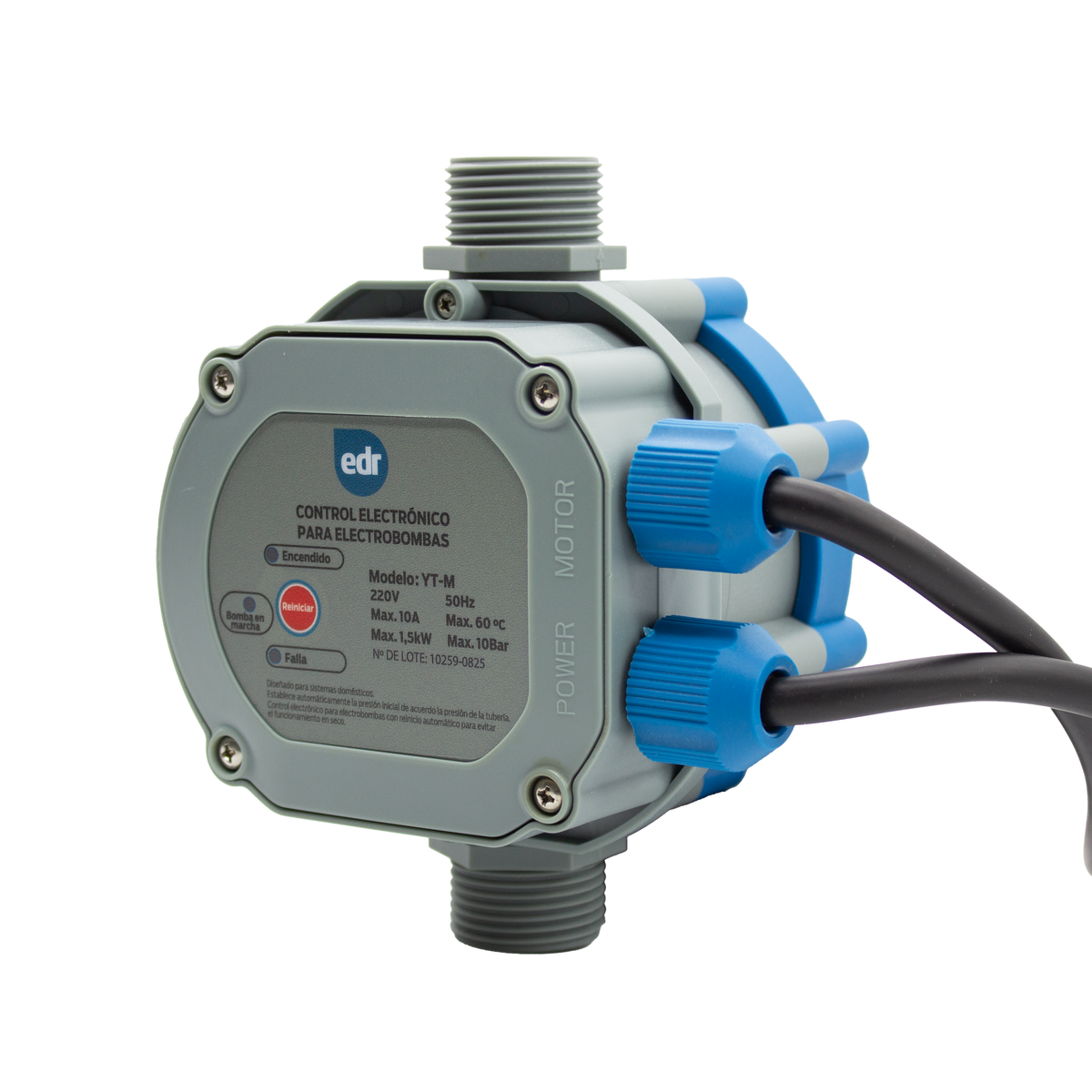 Control Bomba Automático Yt-m EDrop - CONTROL BOMBA YTM AUTO 1" CON CABLE - EDR PUMP