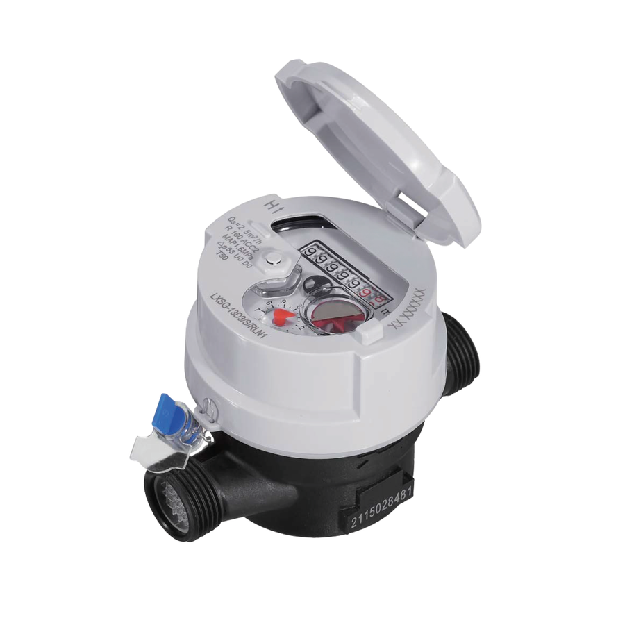 Medidor Domiciliario EDrop - MEDIDOR DOM 1/2" COMPOSIT CHORRO UNICO R160 - ROSCA DIF