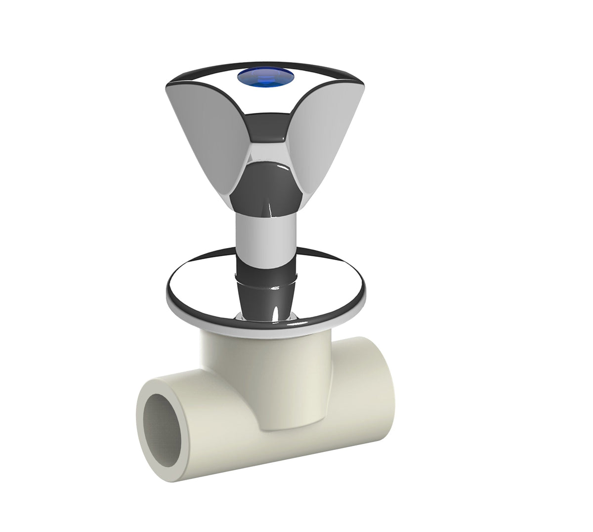 Llave Manilla Cromada PPR Fitt - 20MM - AZUL